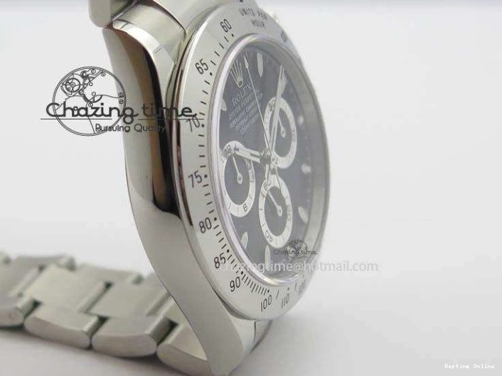 0219 Functional Daytona 116520 Noob Best Edition Black Dial On SS Bracelet A2824 (Same Thickness as Genuine) 3827